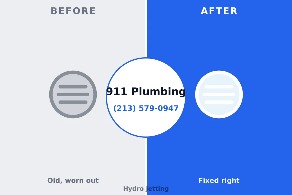 Before and after: plumbing repair Buhl, ID